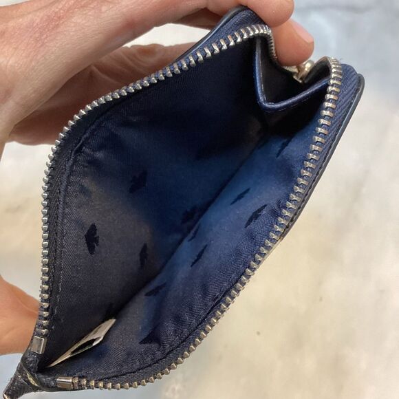 Kate Spade Floral Card Holder Key Chain Leather Wallet - Picture 9 of 9